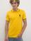 Erkek Koyu Sarı Polo Yaka Basic T-Shirt