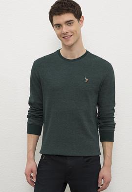 Erkek Koyu Yeşil Sweatshirt