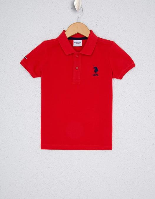 Erkek Çocuk Açık Kırmızı Polo Yaka Tişört