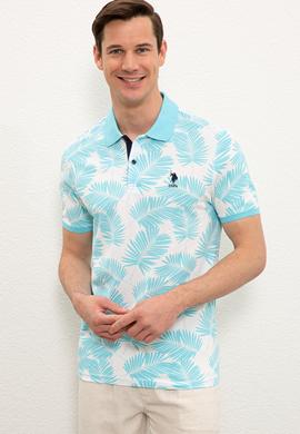 Erkek Turkuaz Polo Yaka T-Shirt