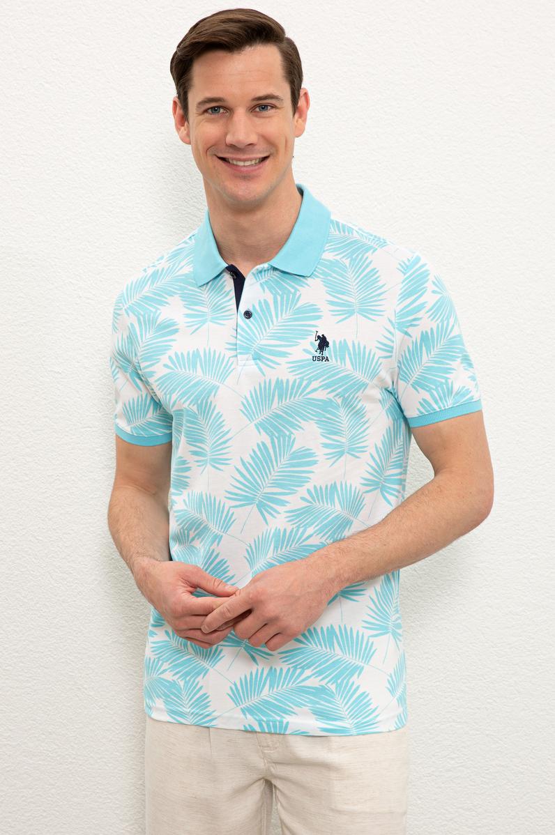 Erkek Turkuaz Polo Yaka T-Shirt