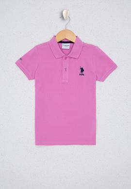 Erkek Çocuk Lila Polo Yaka Tişört