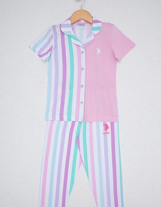 Kız Çocuk Renkli Pijama Takımı