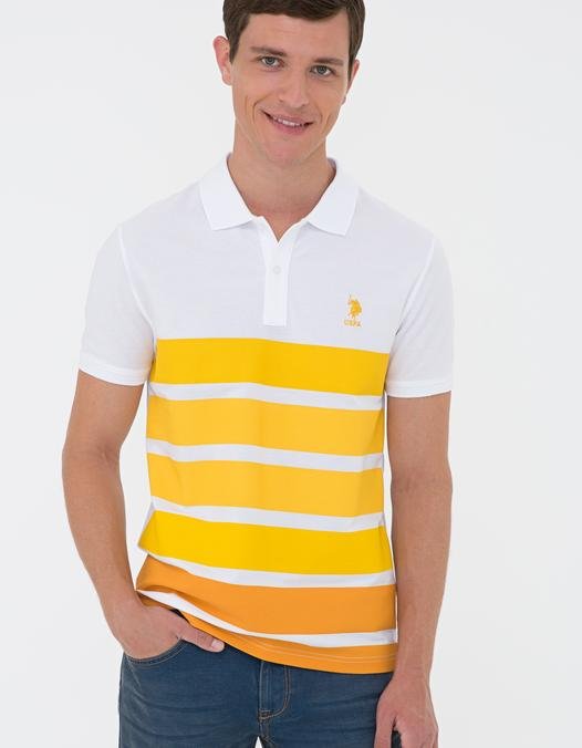 Erkek Sarı Polo Yaka T-Shirt