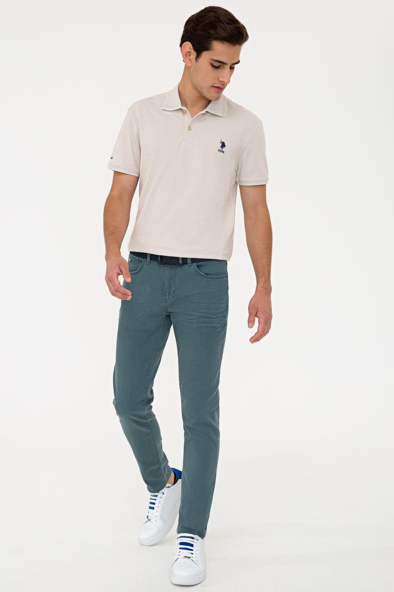 Erkek Mint Yeşili Denim Pantolon
