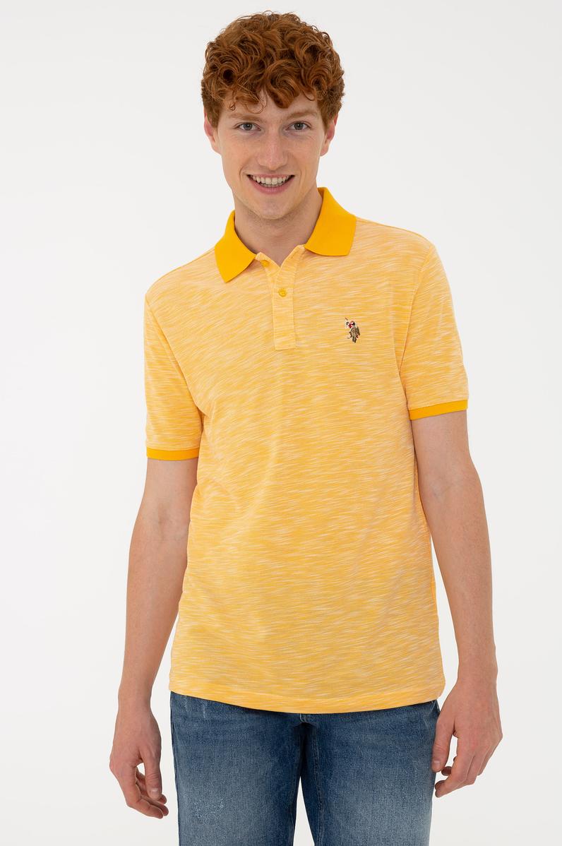 Erkek Sarı Polo Yaka T-Shirt