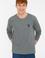 Erkek Antrasit Melanj Basic Sweatshirt