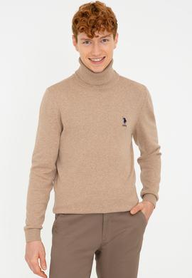 Erkek Camel Melanj Basic Kazak
