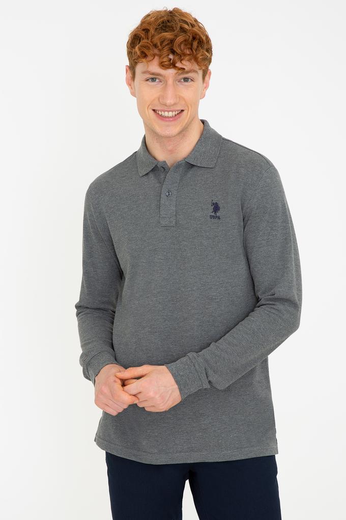 Erkek Antrasit Melanj Basic Sweatshirt