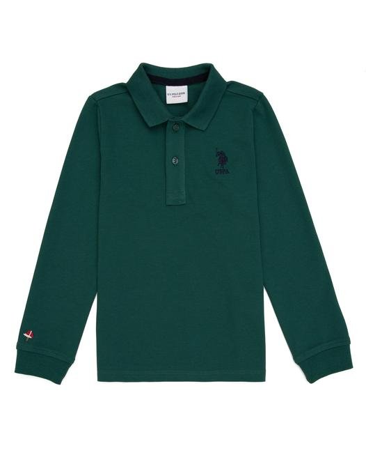 Çocuk Koyu Yeşil Sweatshirt Basic