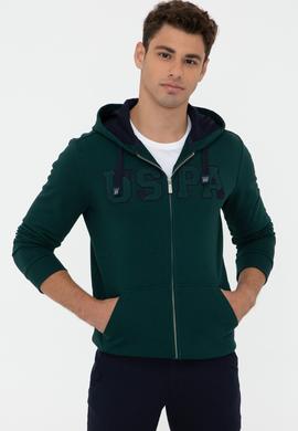 Erkek Koyu Yeşil Sweatshirt