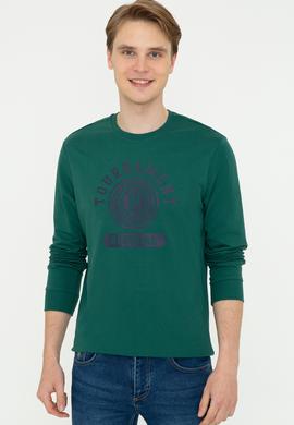 Erkek Koyu Yeşil Sweatshirt