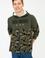 Erkek Koyu Haki Sweatshirt