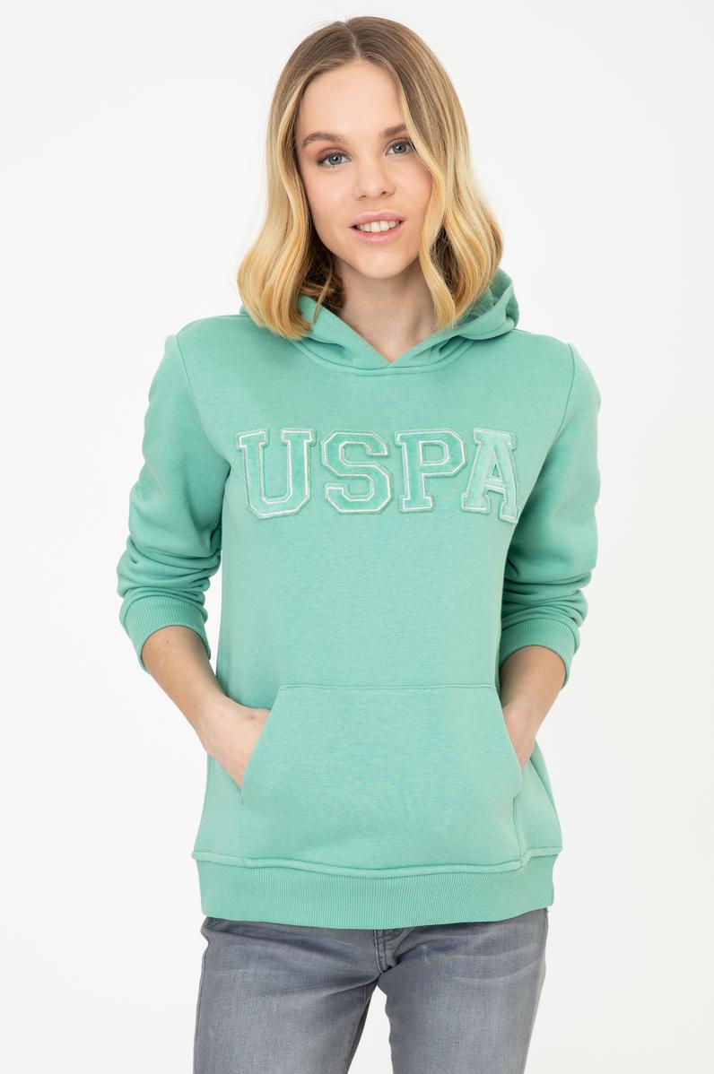 Kadın Mint Yeşili Sweatshirt Basic