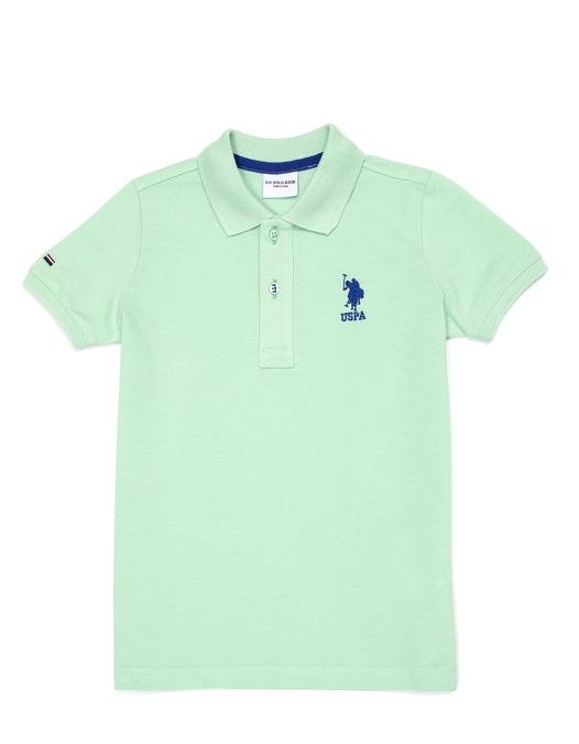 Erkek Çocuk Mint Yeşili Basic Polo Yaka Tişört