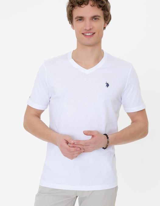 Erkek Beyaz Basic Tişört