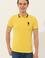 Erkek Açık Sarı Basic Polo Yaka Tişört