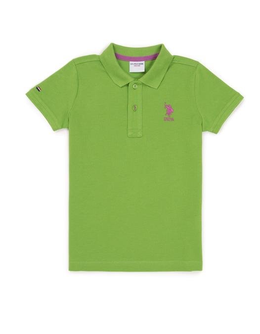 Erkek Çocuk Yeşil Polo Yaka Tişört