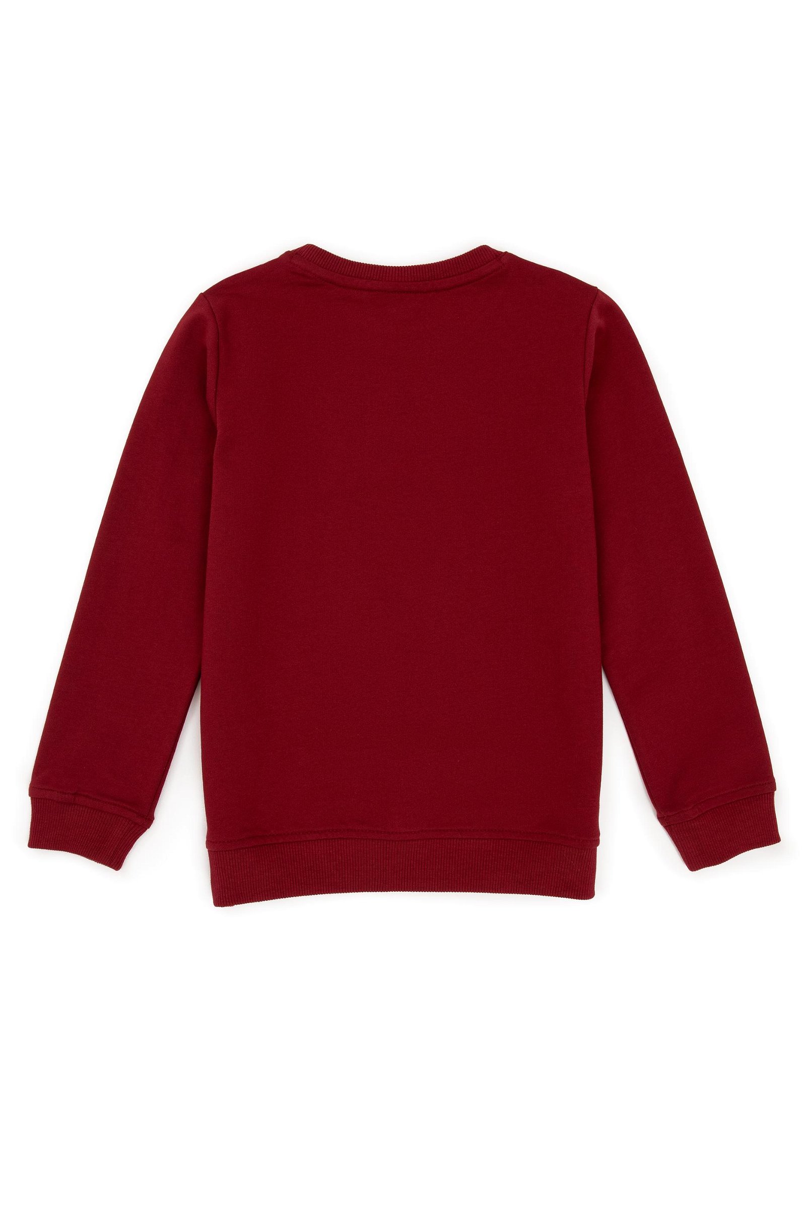 Erkek Çocuk Kırmızı Basic Sweatshirt