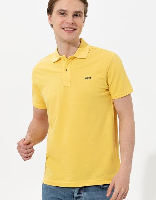 Erkek Açık Sarı Basic Tişört