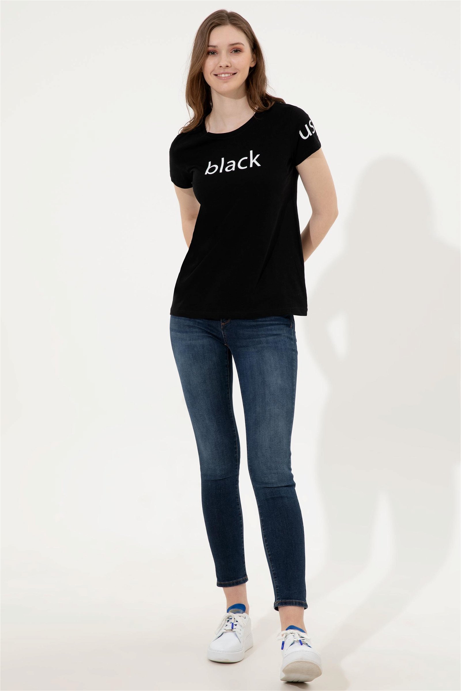 Kadın Siyah Tişört