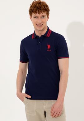 Erkek Lacivert Basic Polo Yaka Tişört