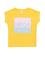 Kız Çocuk Açık Sarı Bisiklet Yaka Tişört