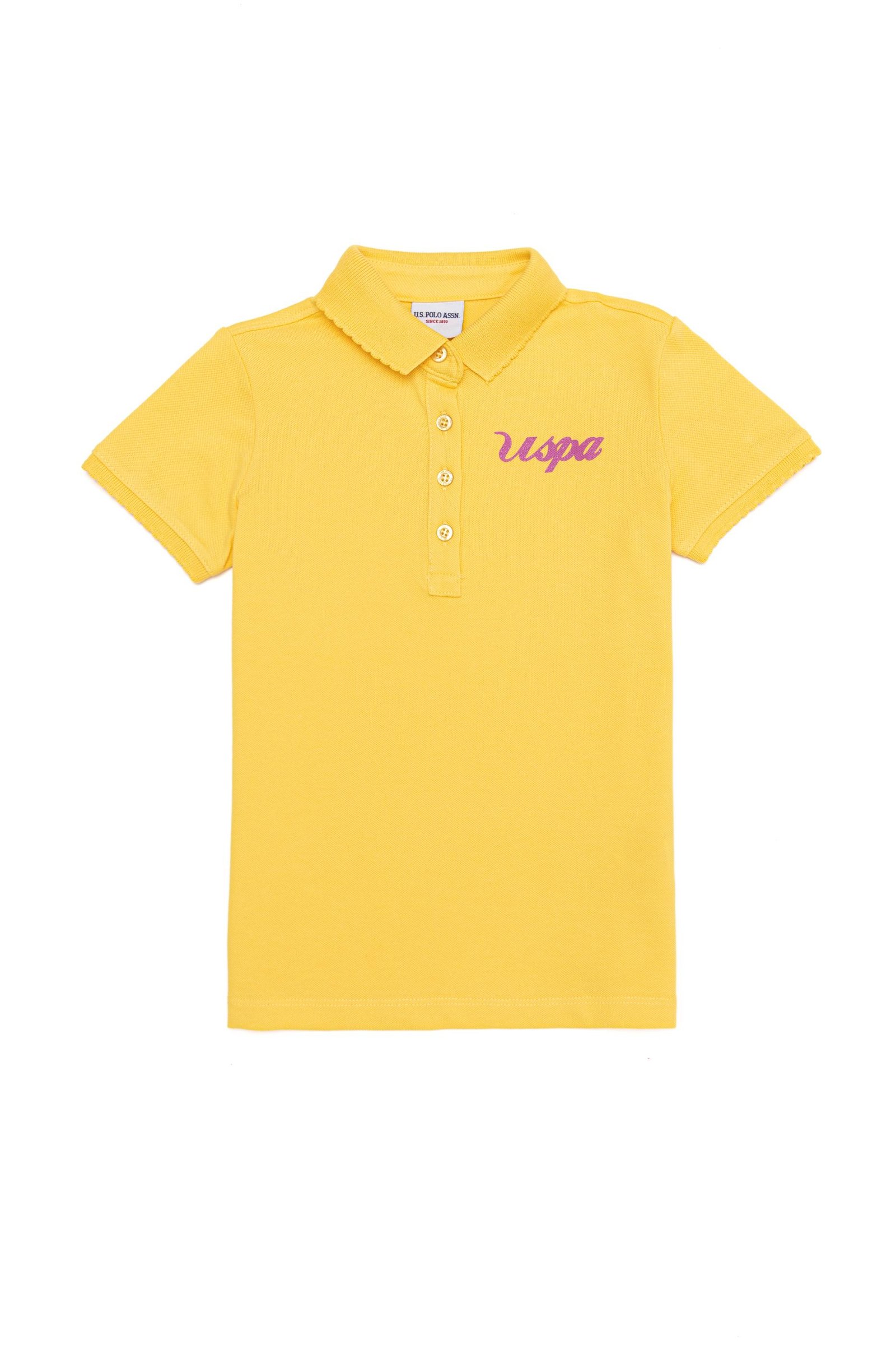 Kız Çocuk Açık Sarı Tişört Basic