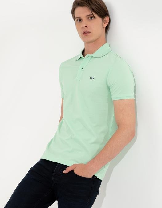 Erkek Mint Yeşili T-Shirt Basic