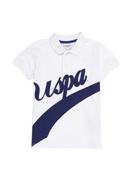 Erkek Çocuk Beyaz Polo Yaka Tişört