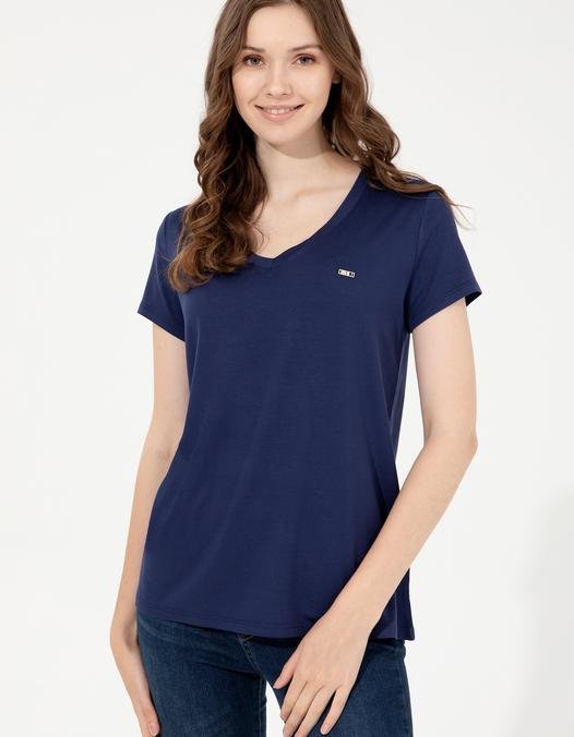 Kadın Lacivert Basic T-Shirt