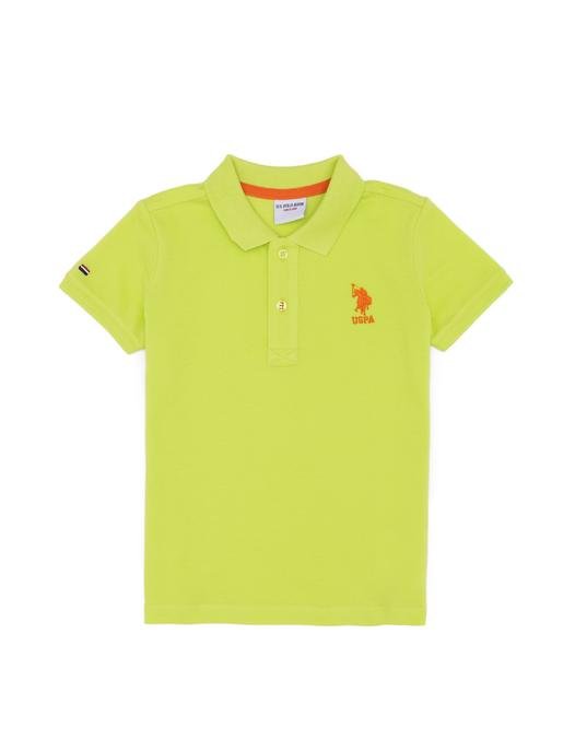 Erkek Çocuk Fıstık Yeşili Polo Yaka Tişört