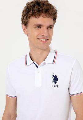 Erkek Beyaz Polo Yaka T-Shirt