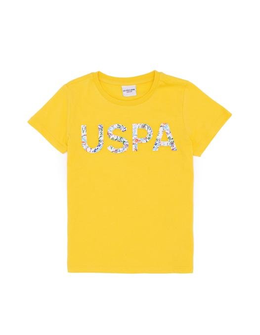 Çocuk Açık Sarı Bisiklet Yaka Tişört