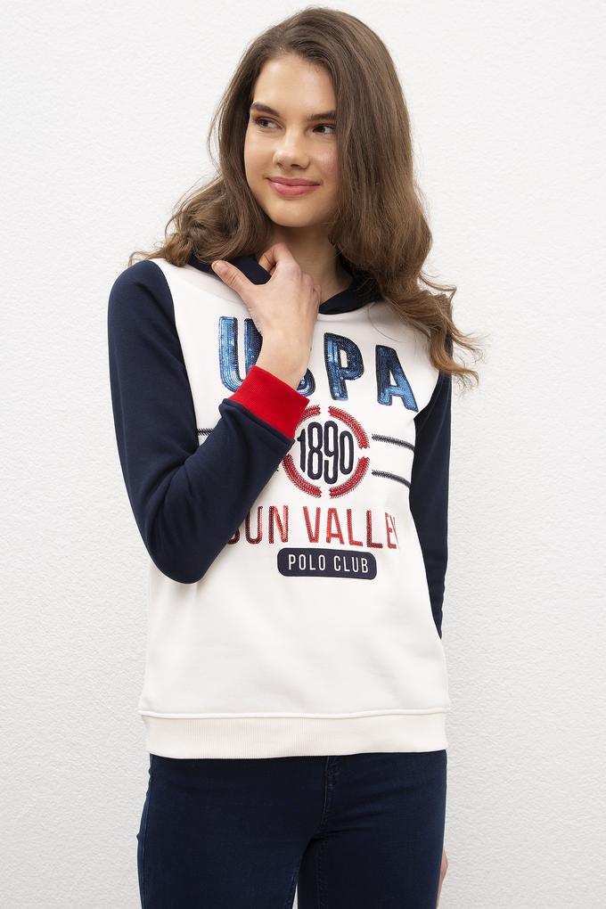 Kadın Beyaz Sweatshirt