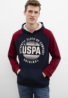 Erkek Lacivert Kapüşonlu Sweatshirt