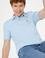 Erkek Açık Mavi Polo Yaka T-Shirt Basic
