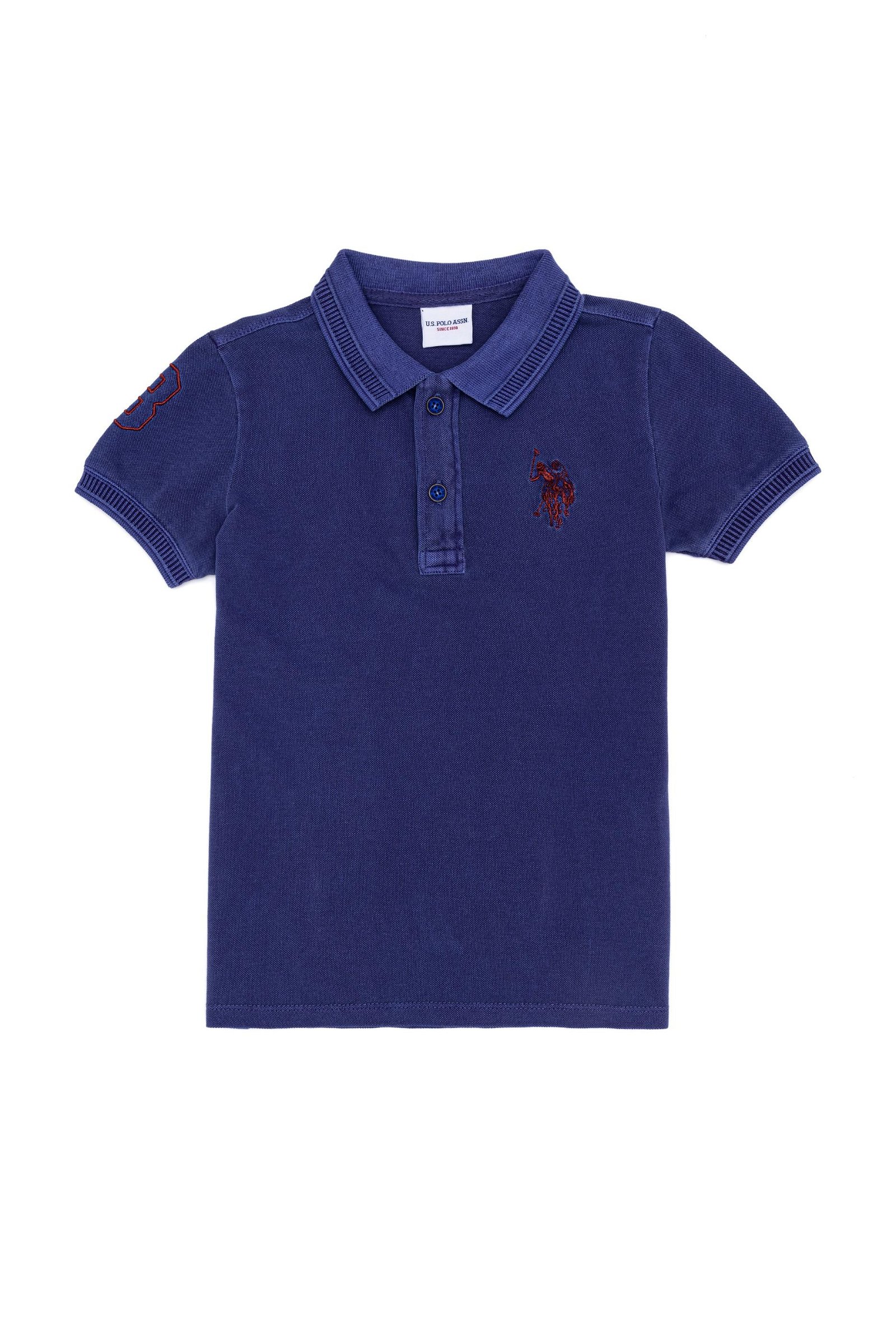 Erkek Çocuk Mavi Polo Yaka Tişört