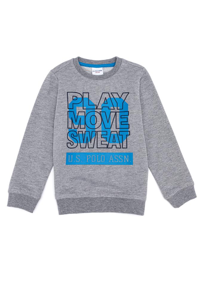 Erkek Çocuk Gri Melanj Sweatshirt