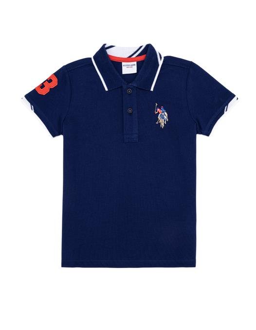 Erkek Çocuk Lacivert Basic Polo Yaka Tişört