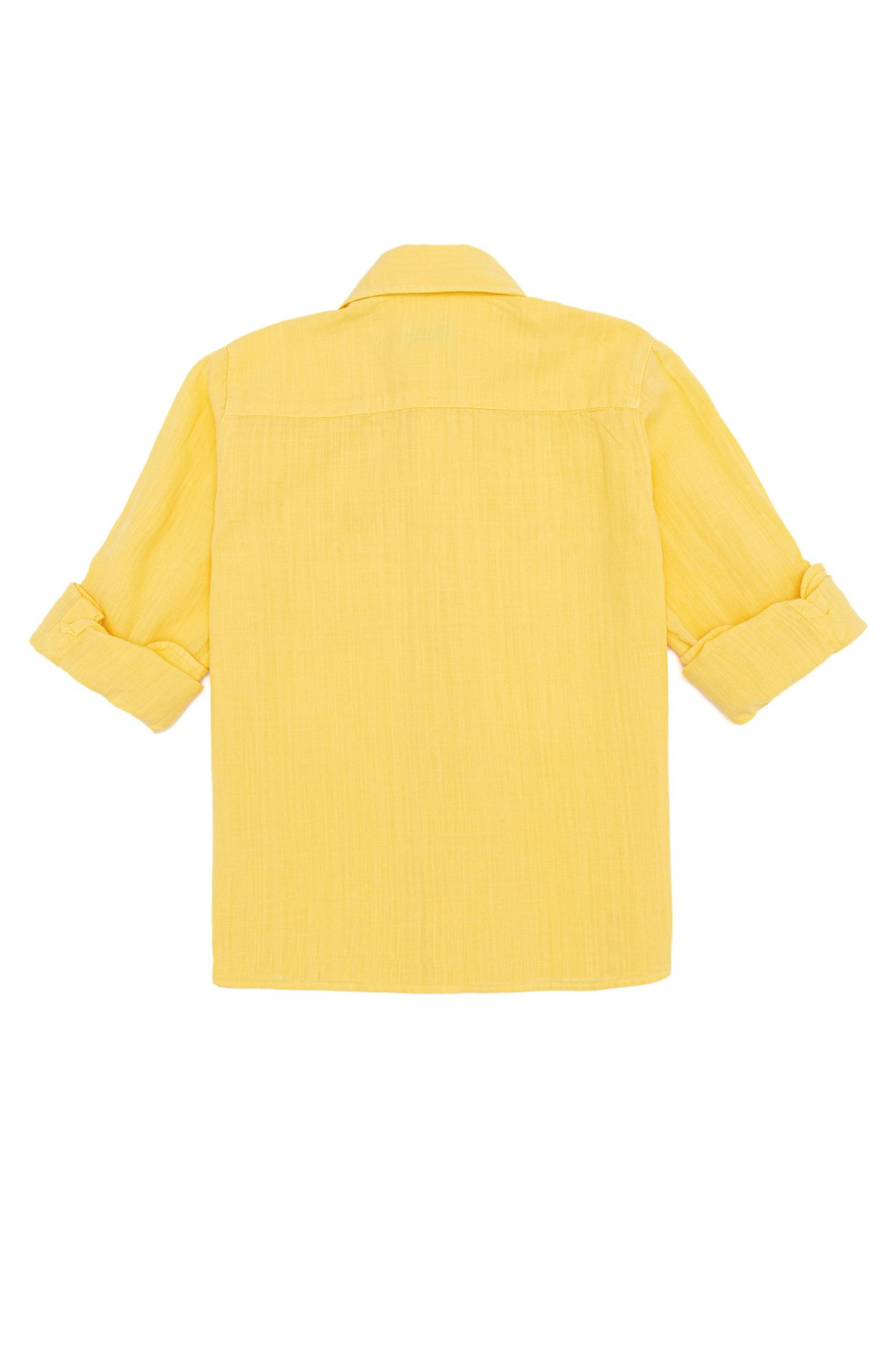 Erkek Çocuk Açık Sarı Uzun Kollu Gömlek