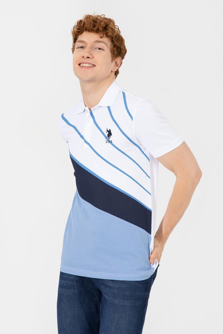 Erkek Koyu Mavi Polo Yaka T-Shirt_3