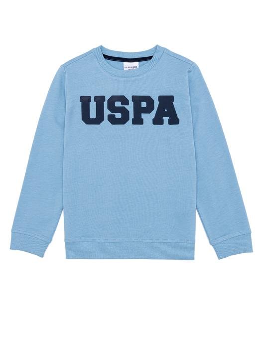 Erkek Çocuk Mavi Basic Sweatshirt