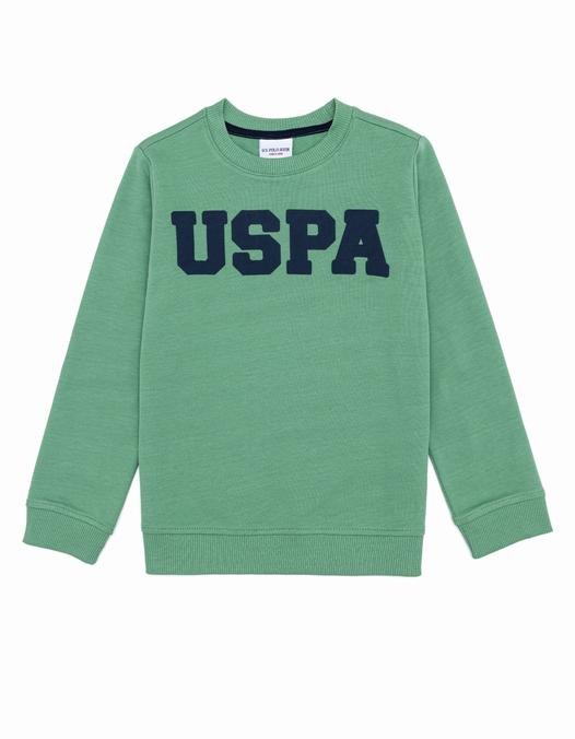 Çocuk Yeşil Basic Sweatshirt