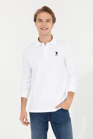 Erkek Beyaz Basic Sweatshirt_2