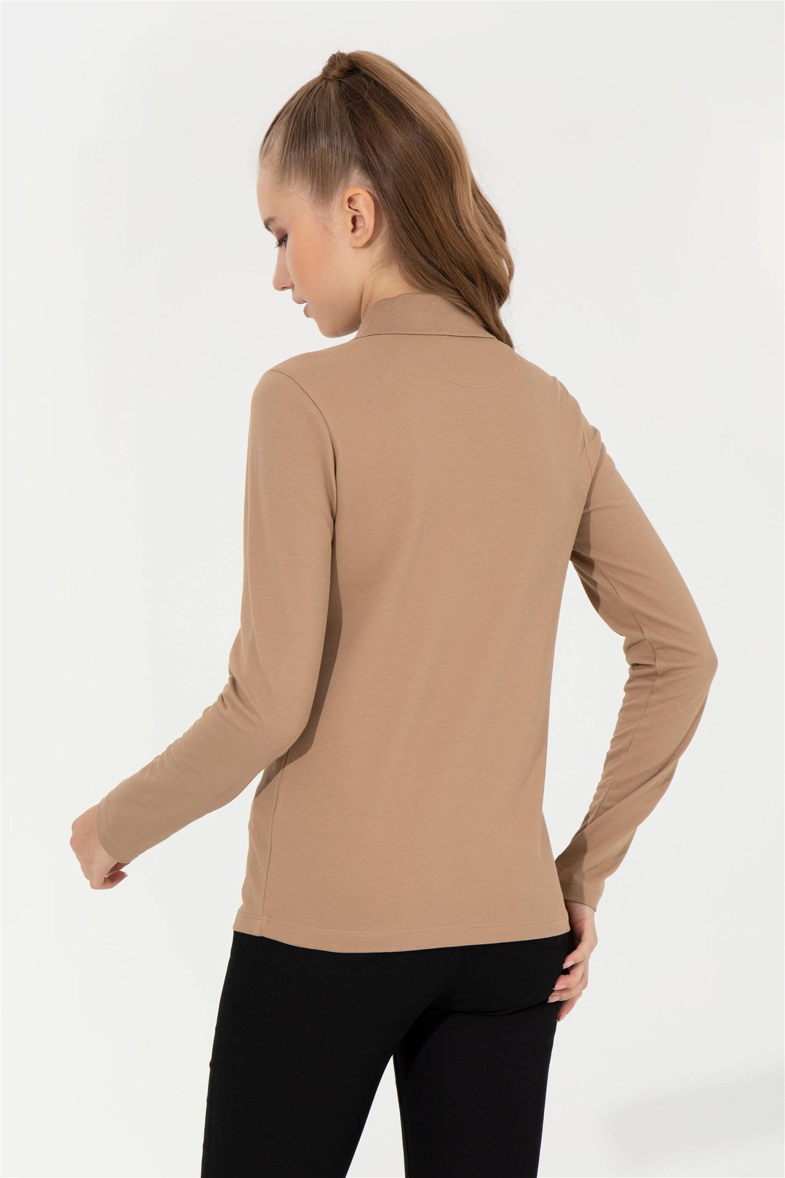 Kadın Camel Basic Sweatshirt
