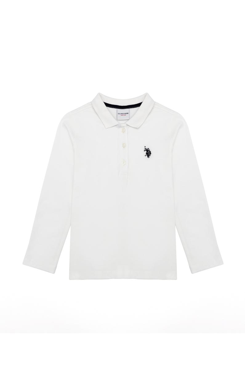 Kız Çocuk Beyaz Sweatshirt Basic