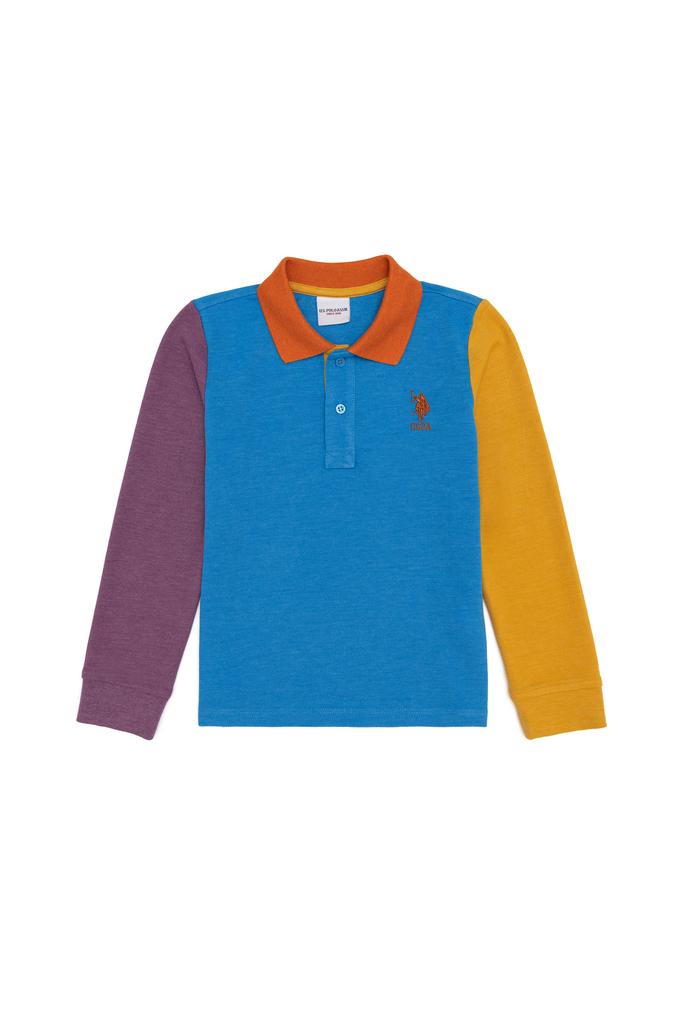 Erkek Çocuk Mavi Melanj Sweatshirt