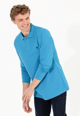 Erkek Kobalt Mavi Basic Sweatshirt