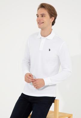 Erkek Beyaz Basic Sweatshirt